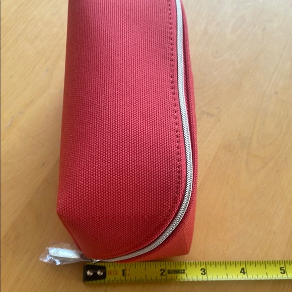 Dior Red Pencil Cosmetic Bag Red Canvas with Silver Zipper - Picture 6 of 7